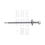 Саморез кровельный по металлу шестигранная голова, сверло 6,3*100 цинк