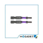 Биты ударные HEX 5, 50 мм, сталь S2, HOEGERT (2 шт.)